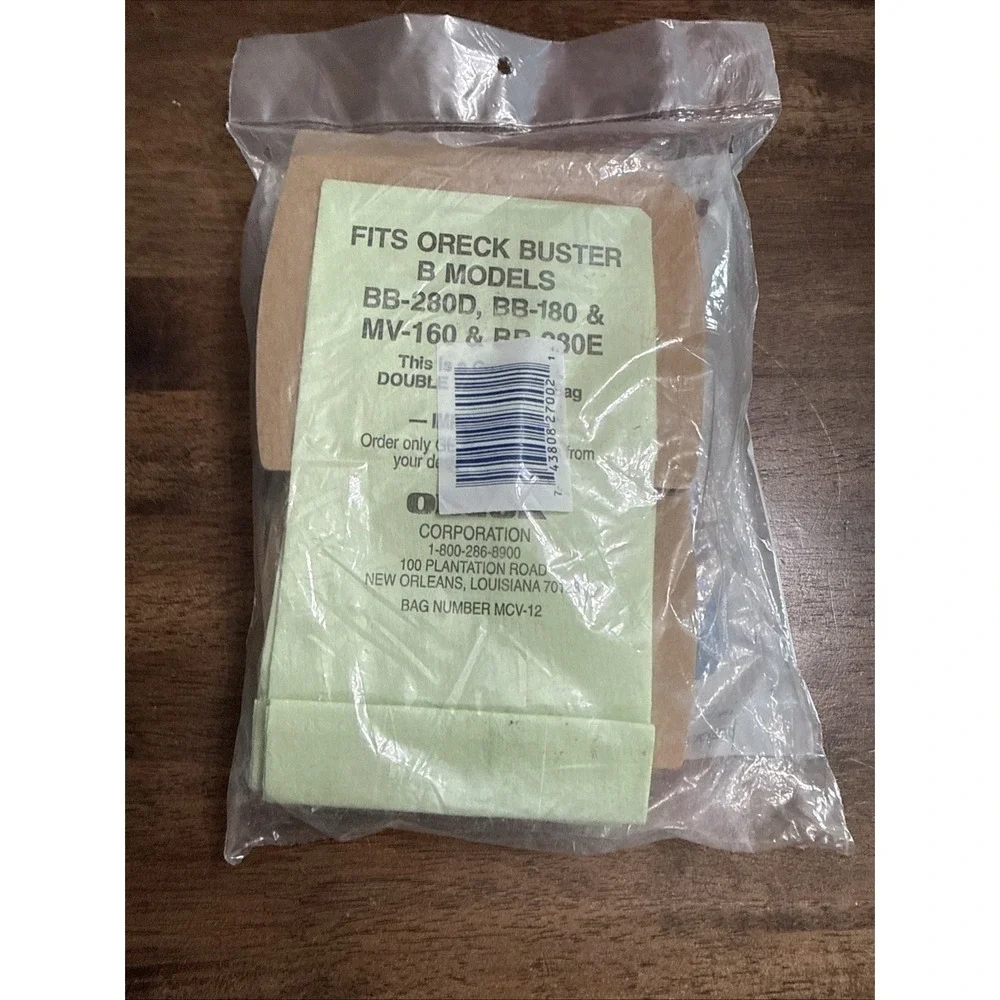 Oreck Buster B Celoc Hypoallergenic Filter Bags Germastat 12 Bags Compact w/Tabs